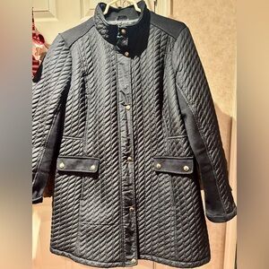 BLACK QUILTED JACKET